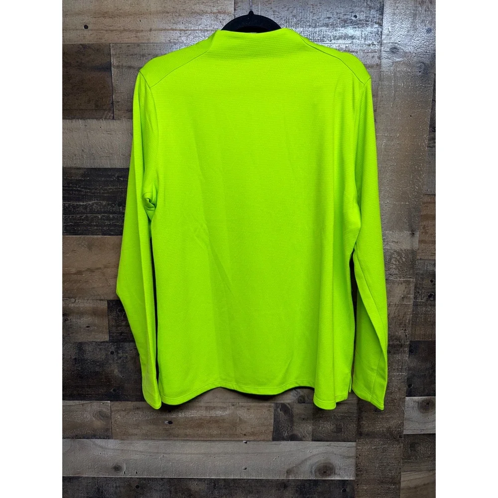 Nike Golf Dri-FIT UV Victory Half-Zip Neon Yellow Volt Pullover DX1491-389 L